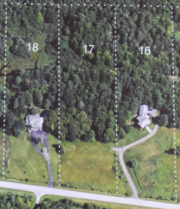 Lot depth at the Saddlebrook Estates
