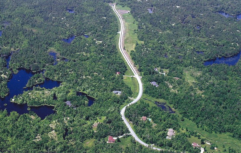 Property for sale in Ontario at Ottawa's Saddlebrooke Estates - aerial view
