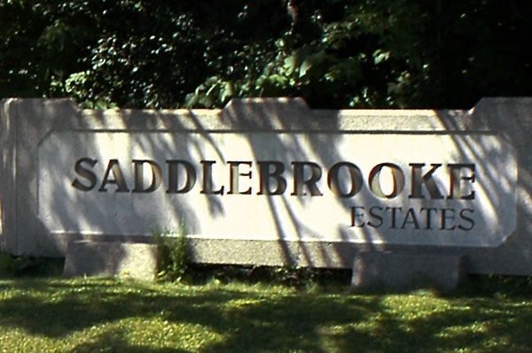 Entrance to the Saddlebrooke Estates in West Ottawa